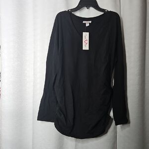 Maternity Black Long Sleeve Top